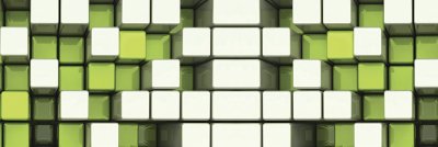 фотообои Зеленые кубики