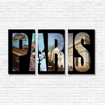 модульные картины Современный Париж