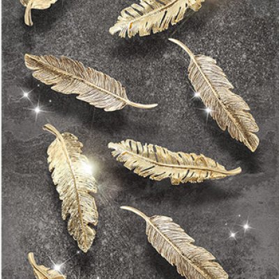 фотообои Золотистые перья