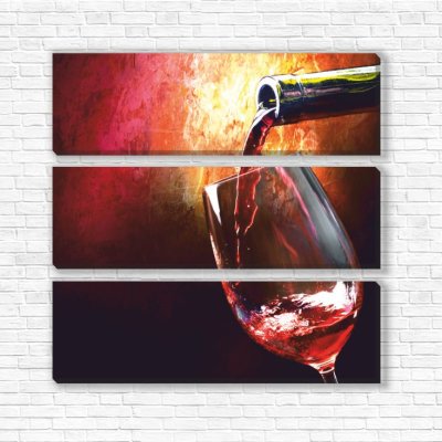 модульные картины Красное вино