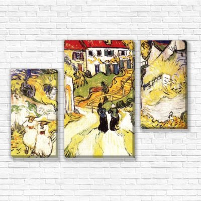 модульные картины Ван Гог Улица и лестница в Овере