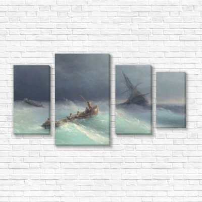 модульные картины Айвазовский Буря на море