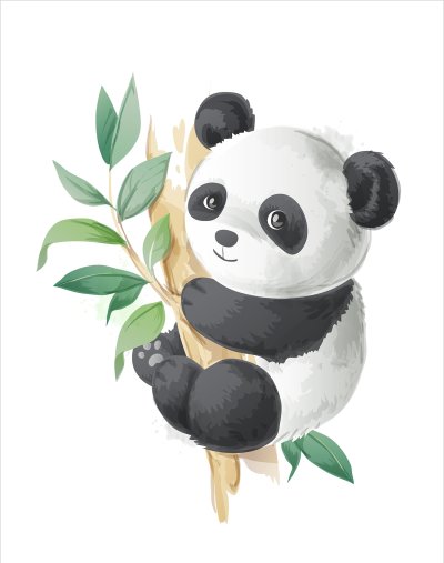 постеры Милый панда