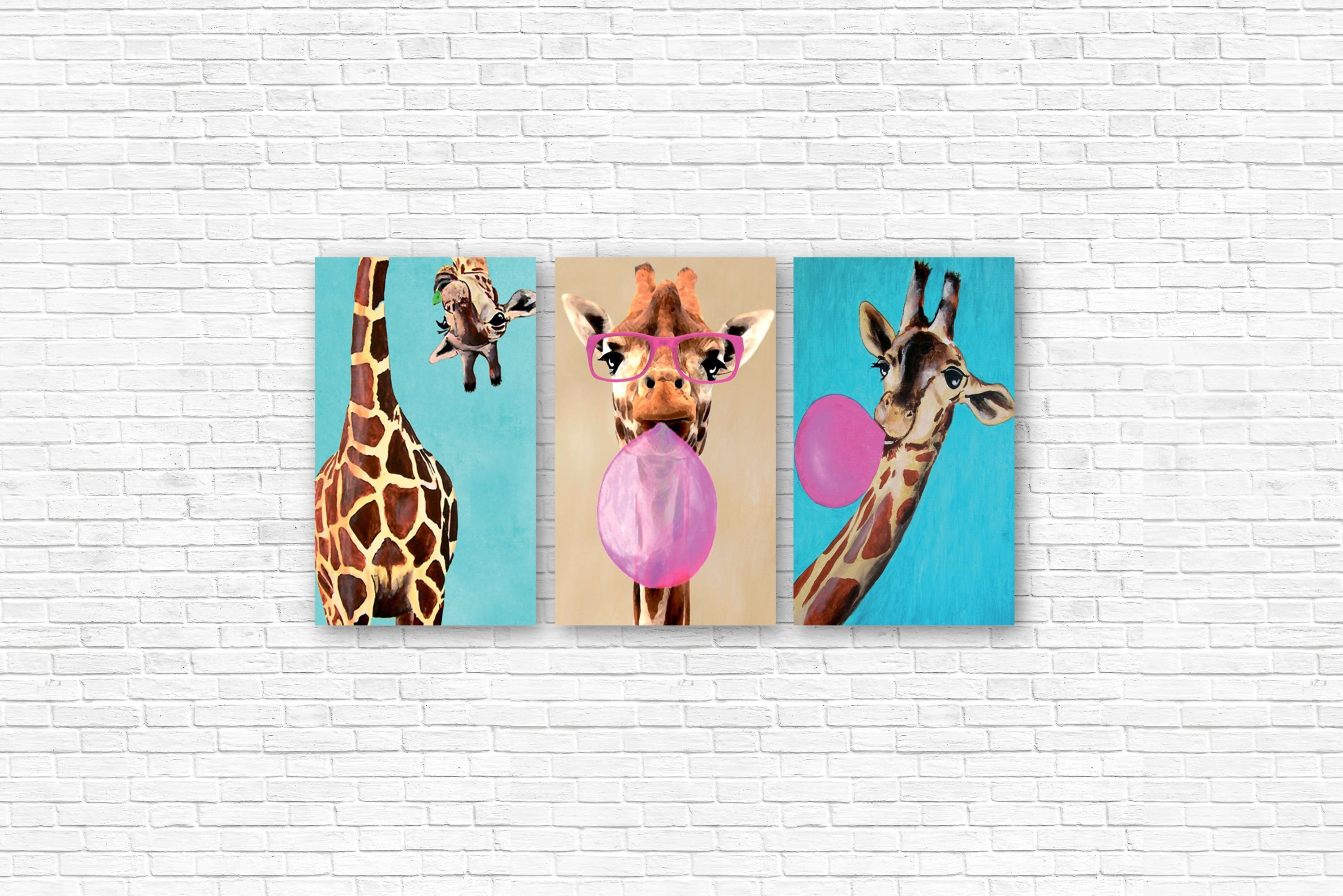 Модульная картина Крэйзи жираф на стену – Купить в интернет магазине  недорого | Фото и Цены в каталоге allstick.ru